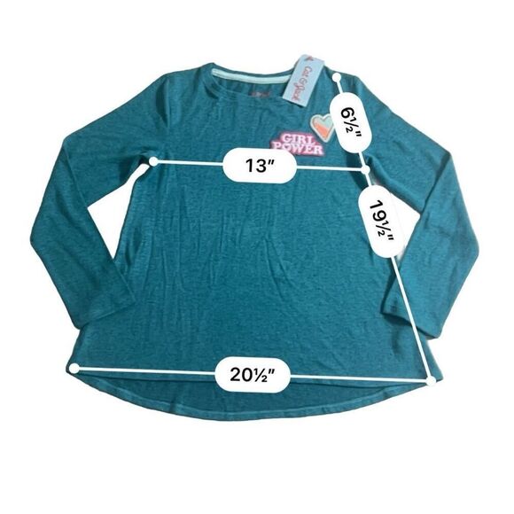 Cat & Jack Girls Green top size 7-8 - Picture 8 of 8
